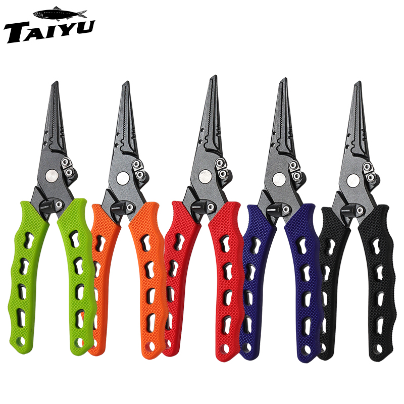 Fishing Hook Sharpener - Szczypce wędkarskie TAIYU 5-kolorowe ze stali