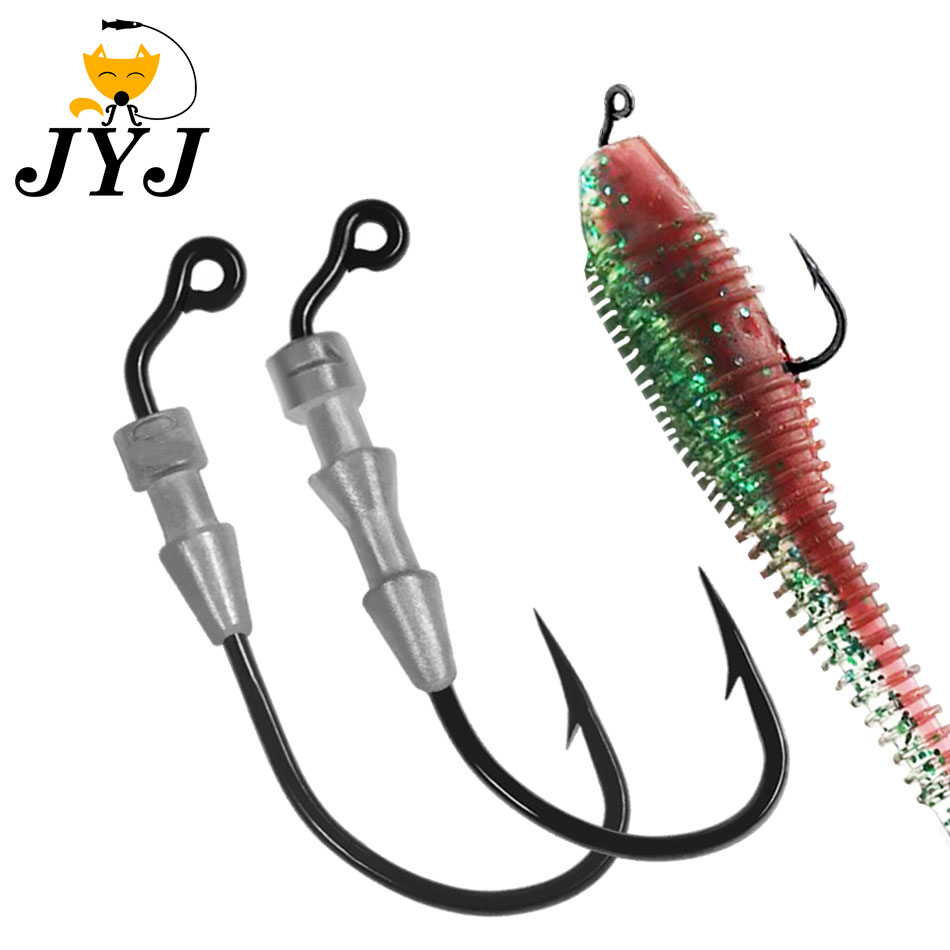 Fishing Hook Offset - WODJYJ 10 sztuk haczyków do jigowania