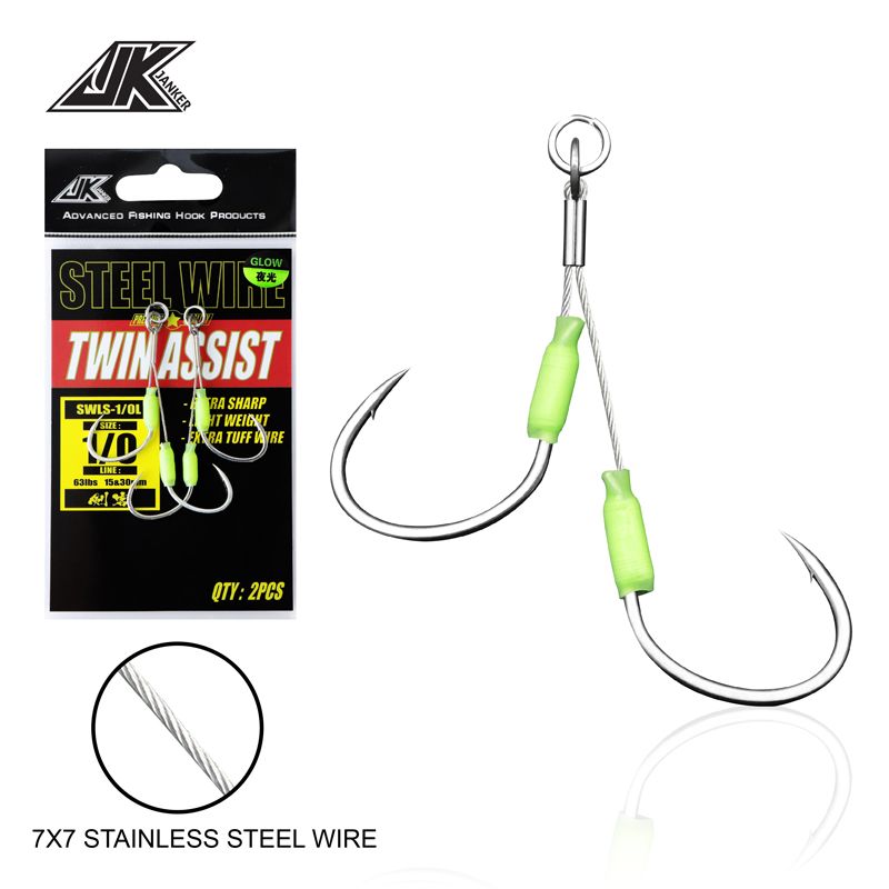 Fishing Hook Offset - JK 3PACK Odporny na zużycie hak