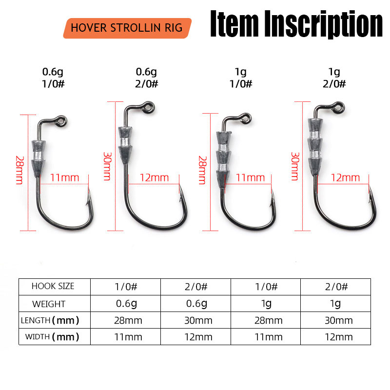 WODJYJ 10 sztuk haczyków do ji – Fishing Hook Offset recenzja i cena
