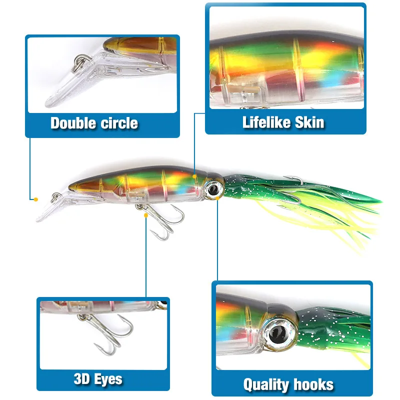 FLYSAND duża symulacja kałamar – Fishing Hook Treble recenzja i cena