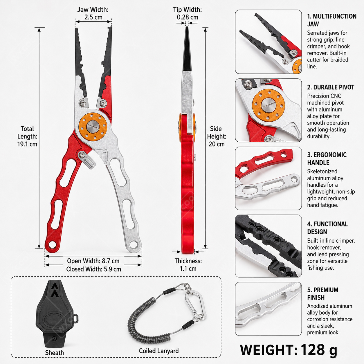 Szczypce do kółek łączników WX – Fishing Hook Sharpener recenzja i cena