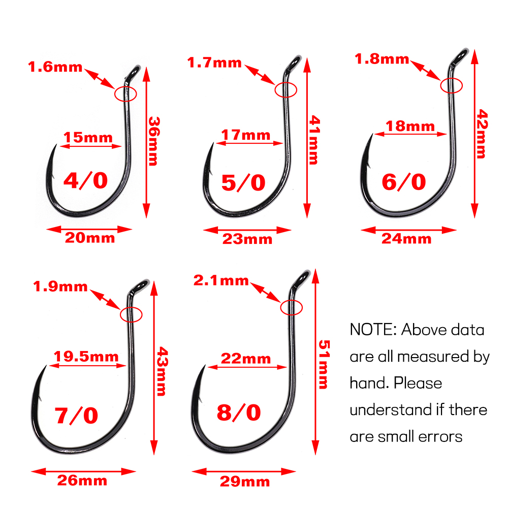 Bimoo 20szt Offset Octopus Bea – Fishing Hook Offset recenzja i cena