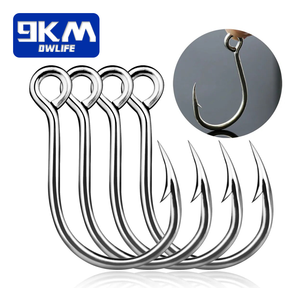 9KM Haki wędkarskie 25 sztuk H – Fishing Hook Offset recenzja i cena
